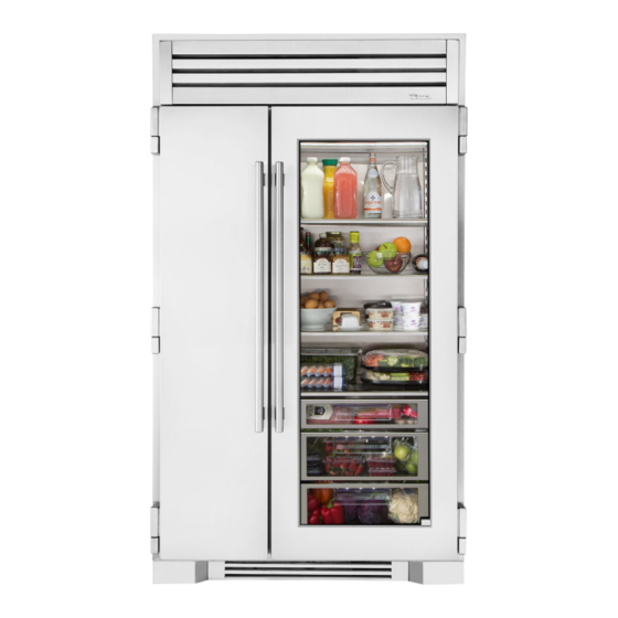 True RESIDENTIAL TR-42SBS-SS-B Installation Manual And User's Manual