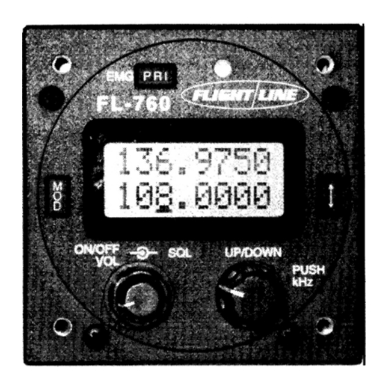 Flightline FL-760 Installation & Operation Manual