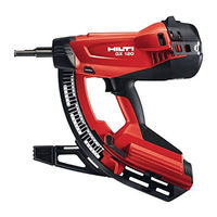 Hilti GX 120 Operating Instructions Manual