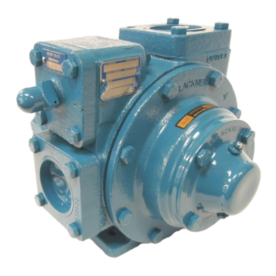 Blackmer GX Series Sliding Vane Pumps Manuals