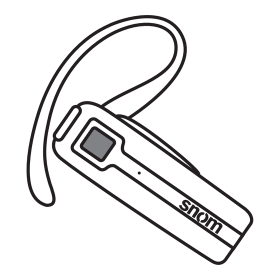 Snom USB BT Quick Start Manual