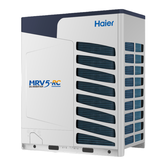 Haier MRV 5-RC VP1-112B Manuals