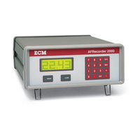 Ecm AFRecorder 2000A Instruction Manual