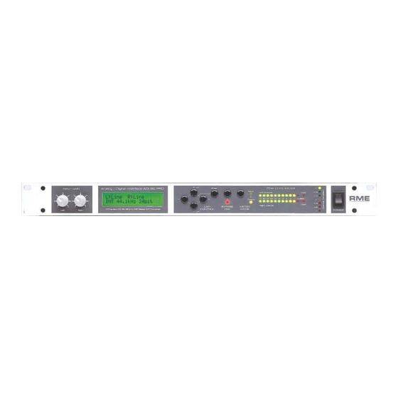 RME Audio ADI-96 PRO User Manual