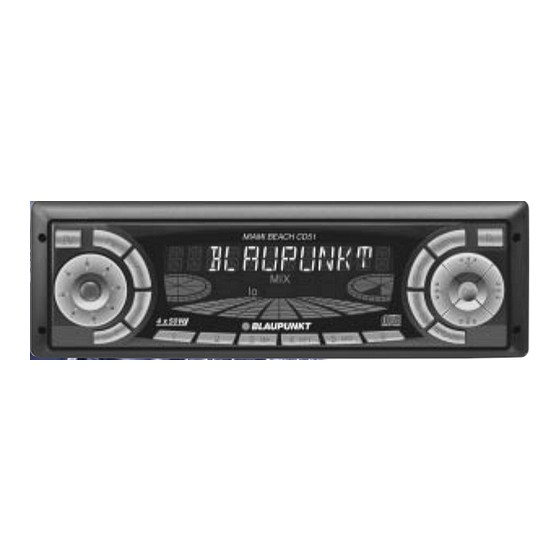 Blaupunkt Miami Beach CD51 Operating And Installation Manual