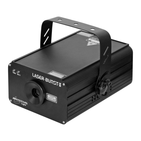 JB Systems LASER BURST II Operation Manual