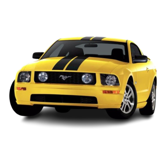 Ford mustang 2005 Quick Reference Manual