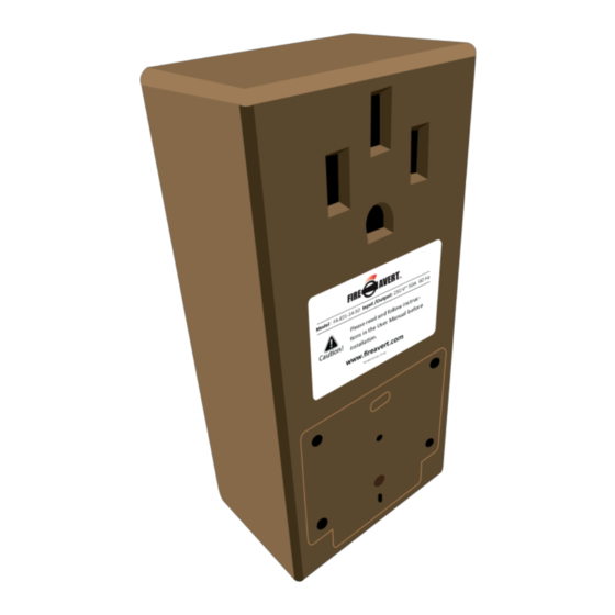 FireAvert FA-E01-14-50 Installation And User Manual