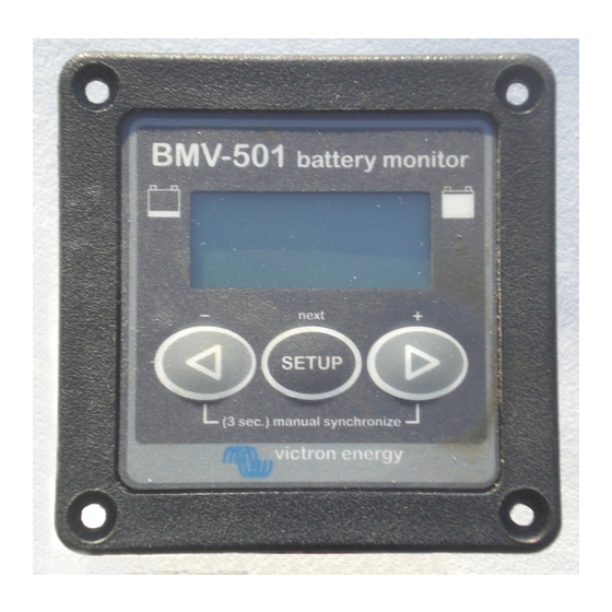 Victron energy BMV-501 Manual