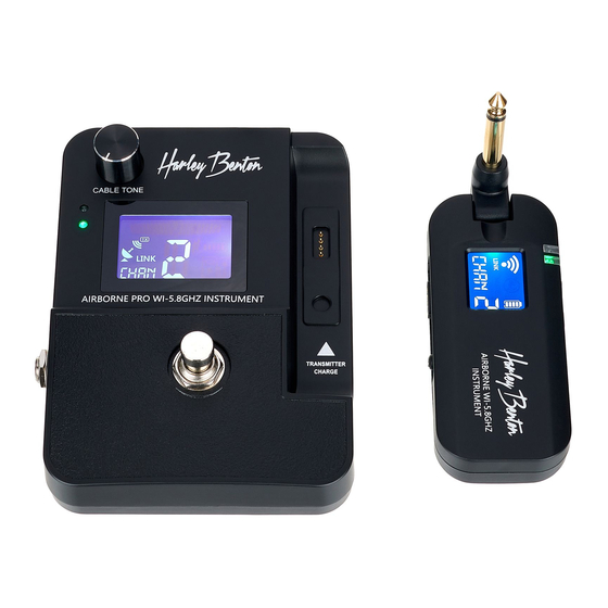 thomann Harley Benton AirBorne Pro Quick Start Manual