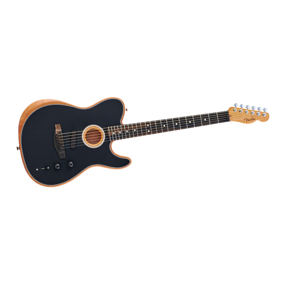 Fender ACOUSTASONIC Owner's Manual