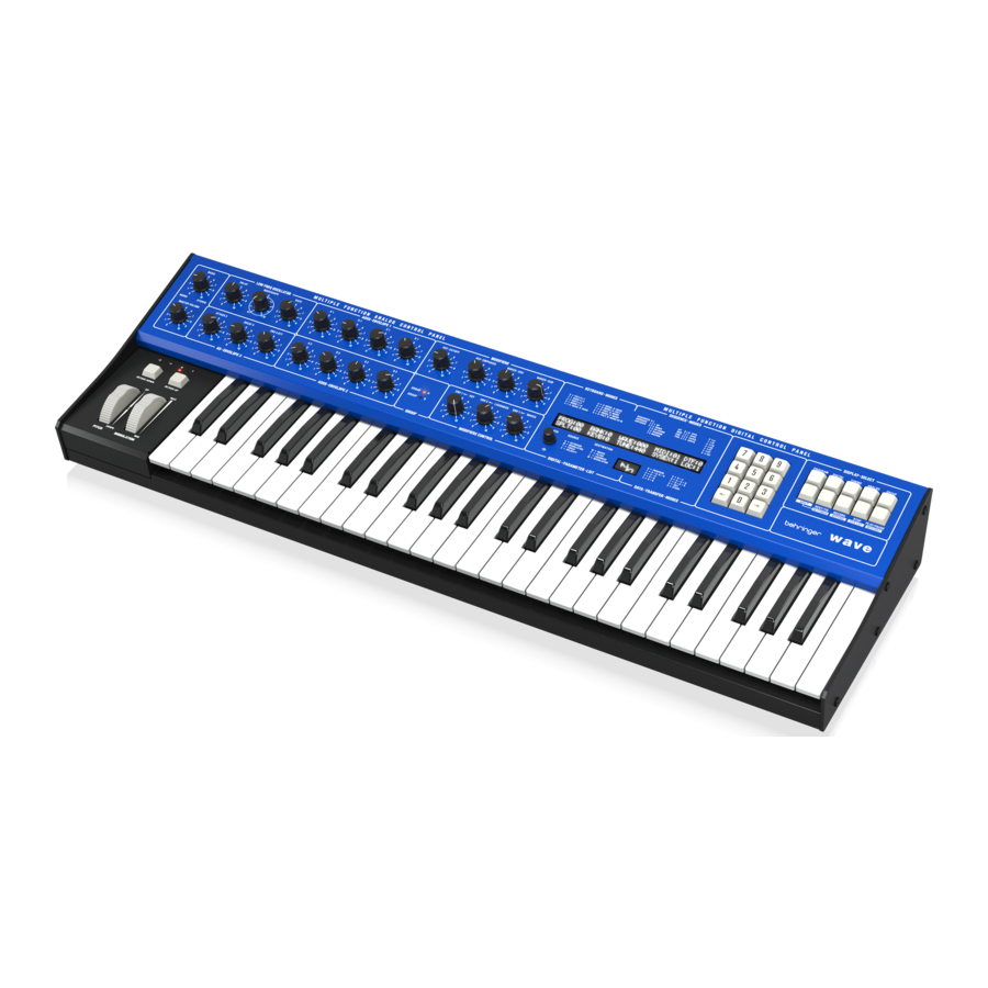 Behringer WAVE Manual