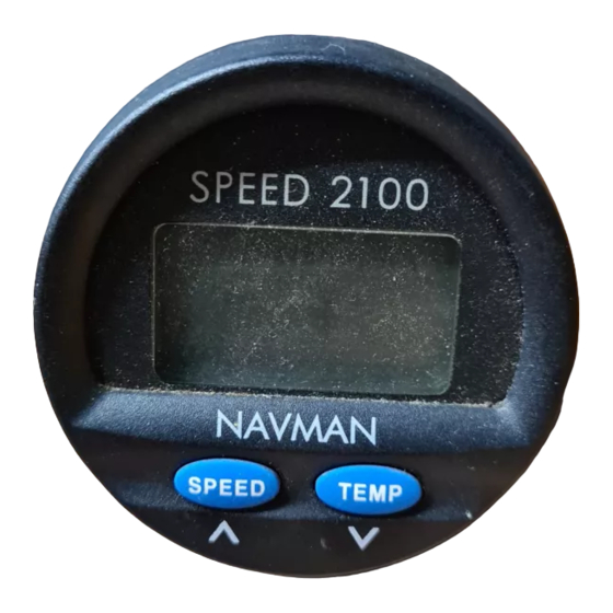Navman SPEED 2100 Installation And Operation Manual