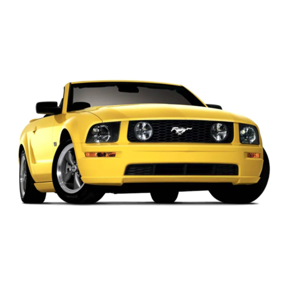 Ford Mustang 2005 Workshop Manual