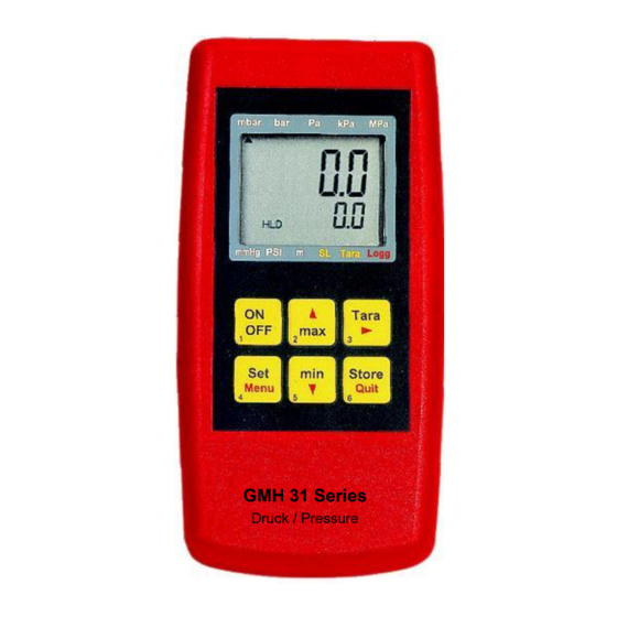 GREISINGER GMH 3151 Operating Manual