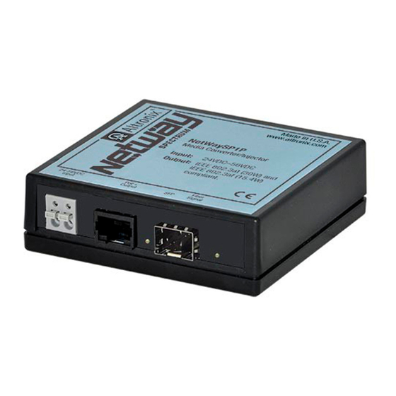 Altronix NetWaySP1P Installation Manual