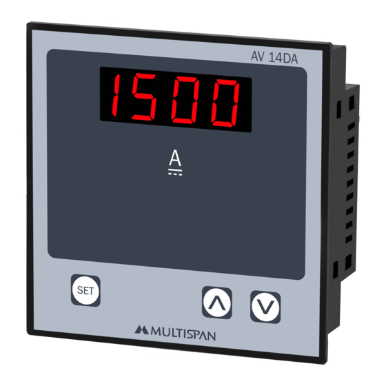MULTISPAN AV-14DA Operating Manual