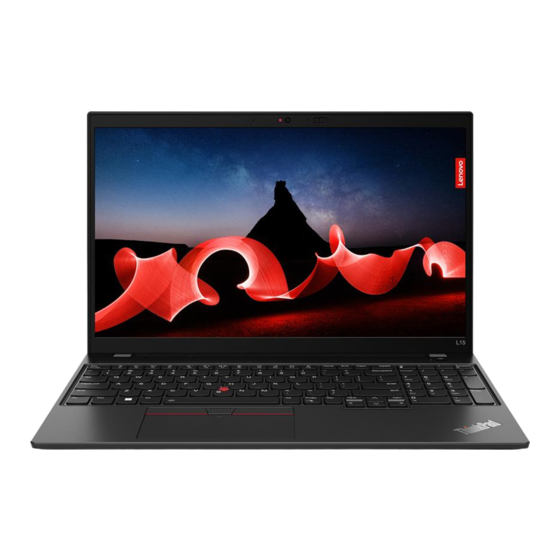 Lenovo ThinkPad L15 Gen 1 Manuals