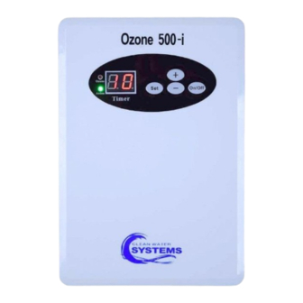 Clean Water Systems Ozone 500-i Quick Start Manual