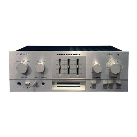 Marantz PM250 Service Manual