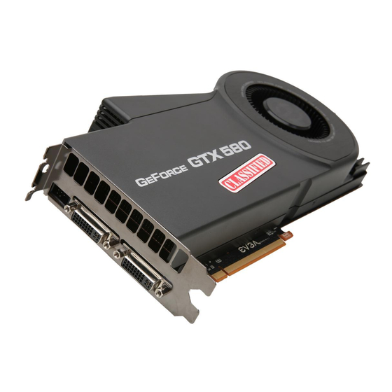 EVGA GeForce GTX 580 Classified 3072MB Specification