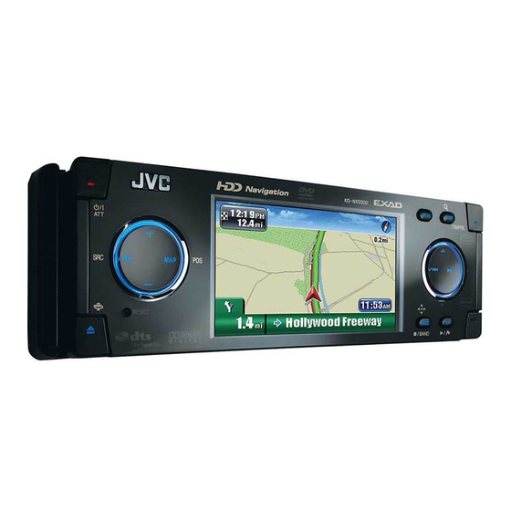 JVC KD NX5000 - Navigation System With HDD Manuals