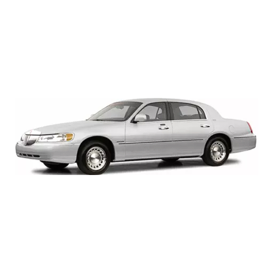 Lincoln 2002 Town Car Owner's Manual