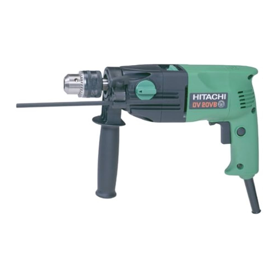 Hitachi DV 20VB Handling Instructions Manual