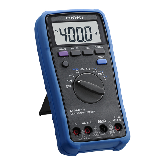 Hioki dt4212 Instruction Manual