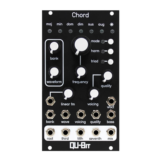 User Manuals: Qu-Bit Electronix Chord v2 Oscillator