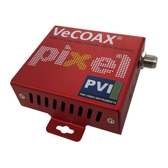 PVI VeCOAX PIXEL Manual