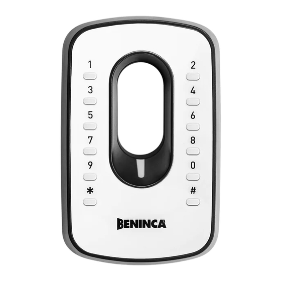 Beninca IRI.KPAD.C Manual