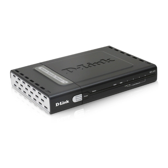 D-Link NetDefend DFL-210 Quick Manual