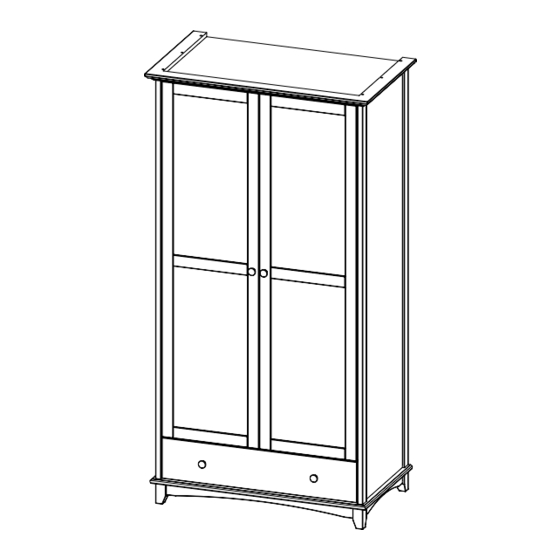 GFW TOULOUSE 2 DOOR 1 DRAWER ROBE Assembly Instructions Manual