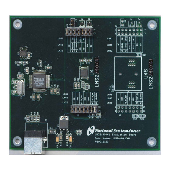 National Semiconductor LM32 User Manual