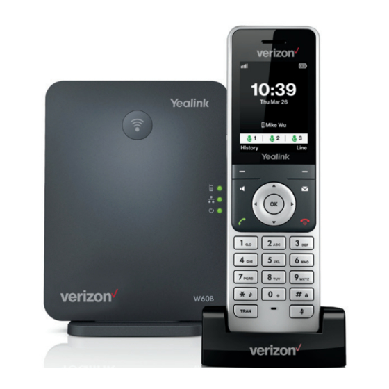 Yealink Verizon One Talk W56HV Quick Reference Manual
