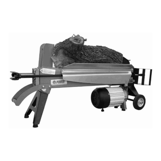 User Manuals: Master Quality Power YP3725 Log Splitter