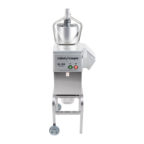 Robot Coupe CL 55 e Operating Instructions Manual