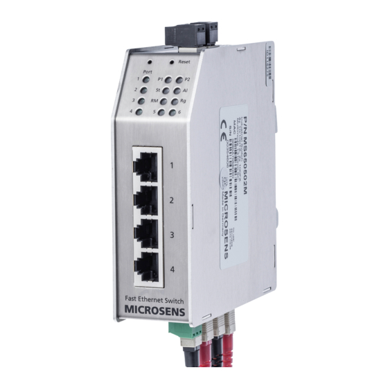 Microsens MS650501M Manual