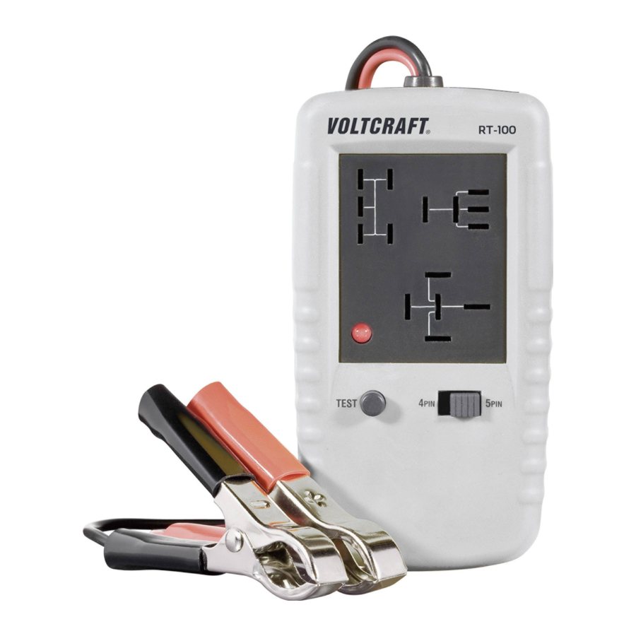 VOLTCRAFT RT-100 Operating Instructions