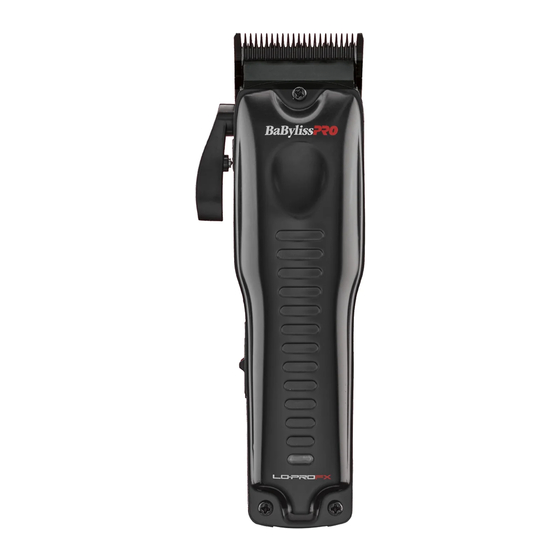 BaBylissPro LoPROFX B825A Operating Instructions Manual