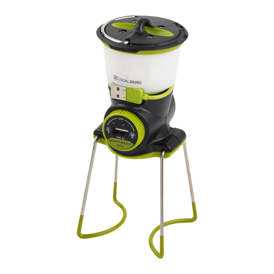 Goal Zero Lighthouse Mini - Lantern & USB Power Hub Manual