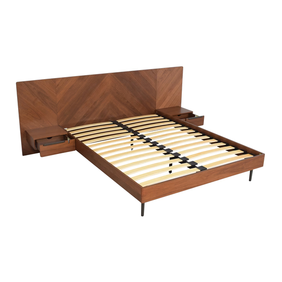 Article NERA Bed with Nightstands Assembly Instructions Manual