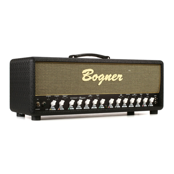 Bogner Ecstasy 101B User Manual