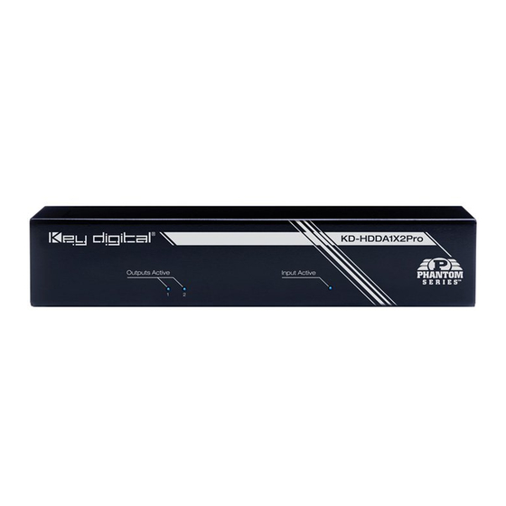 Key Digital KD-HDDA1x2Pro Phantom Operating Instructions Manual