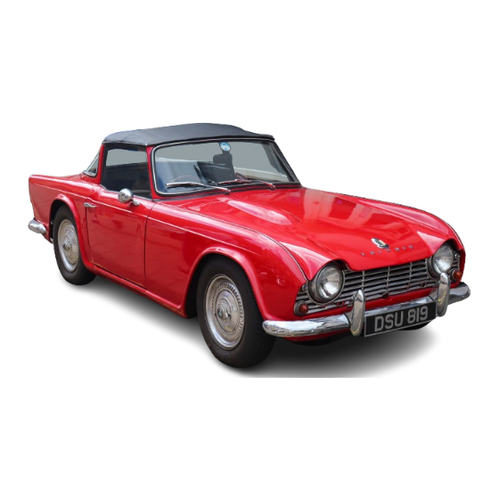 Triumph TR4 Owner's Handbook Manual