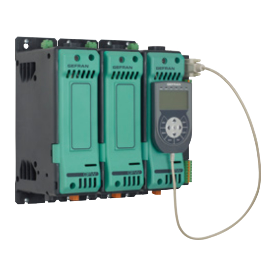 gefran GFW adv Series Instruction Manual For Configuration And Installation