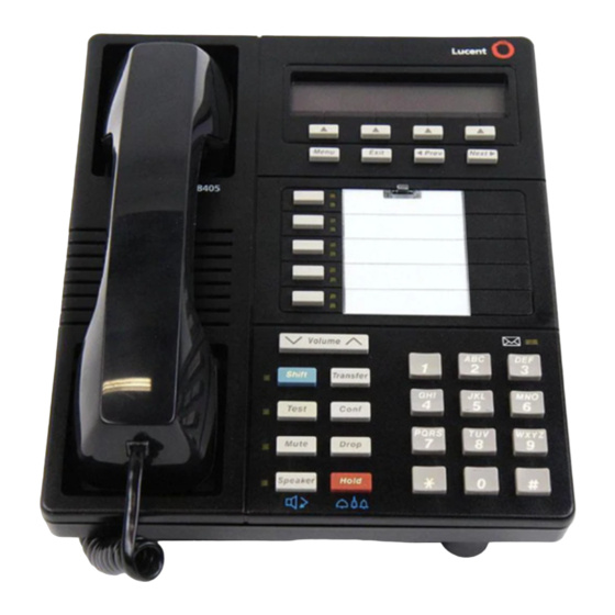 Lucent Technologies 8405 Quick Reference