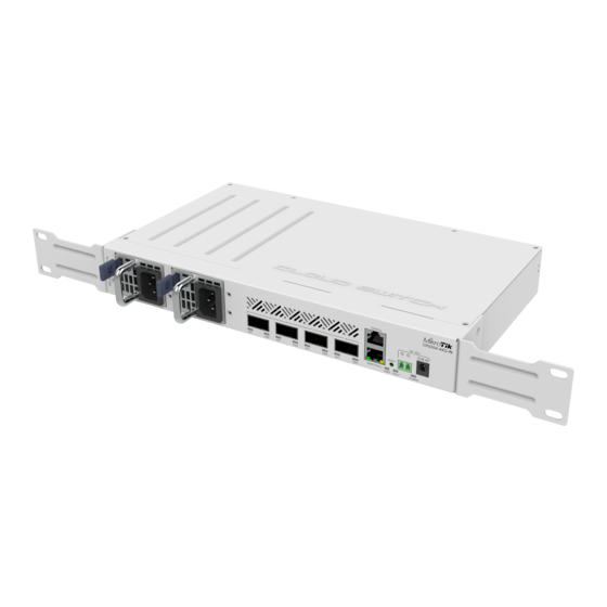 MikroTik CRS504-4XQ-IN Manual