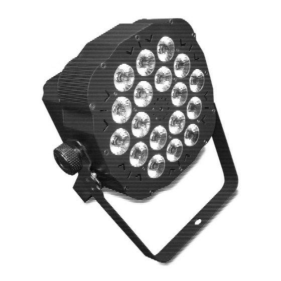 thomann STAIRVILLE Tri Flat PAR Profile 18x3W RGB 25 User Manual